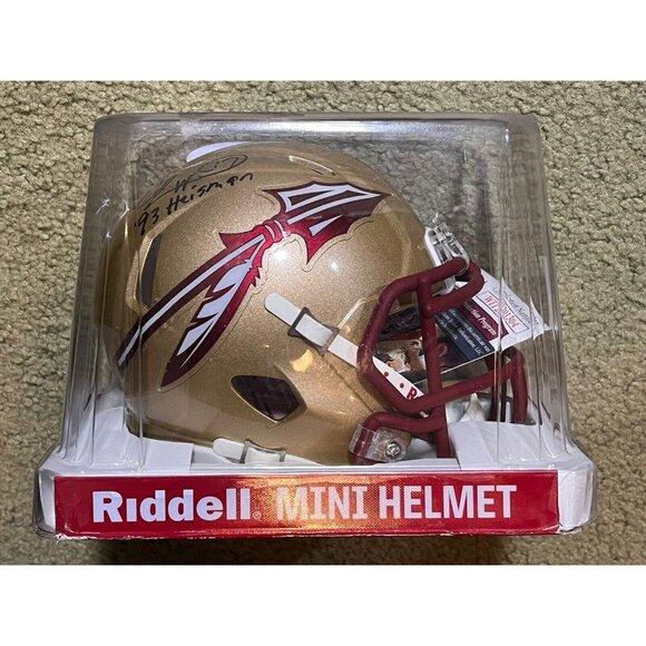 Charlie Ward Signed FSU Flash signed Mini Helmet  93 Heisman Inscription JSA COA - Picture 1 of 6